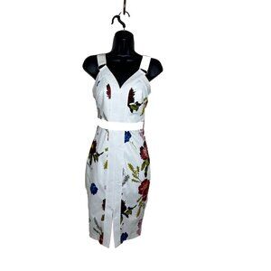 Ted Baker London Amylia Floral Sheath Sleeveless Dress Ted's Size 0 Ted US 0-2